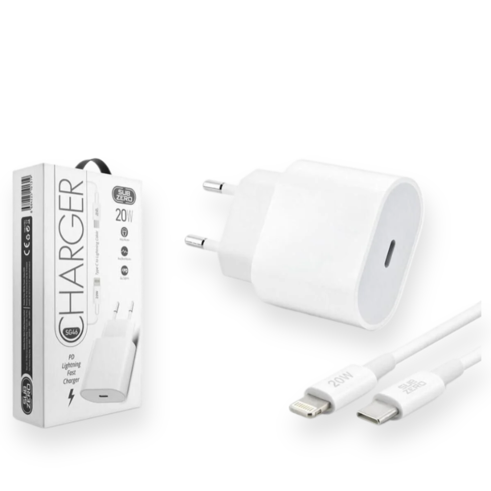 Subzero SG46 • 20W Yeni Nesil Type-C iPhone Şarj Seti
