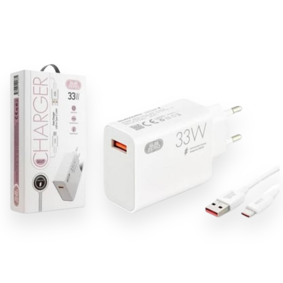 Subzero SG37 33W Type-C Turbo Şarj Aleti