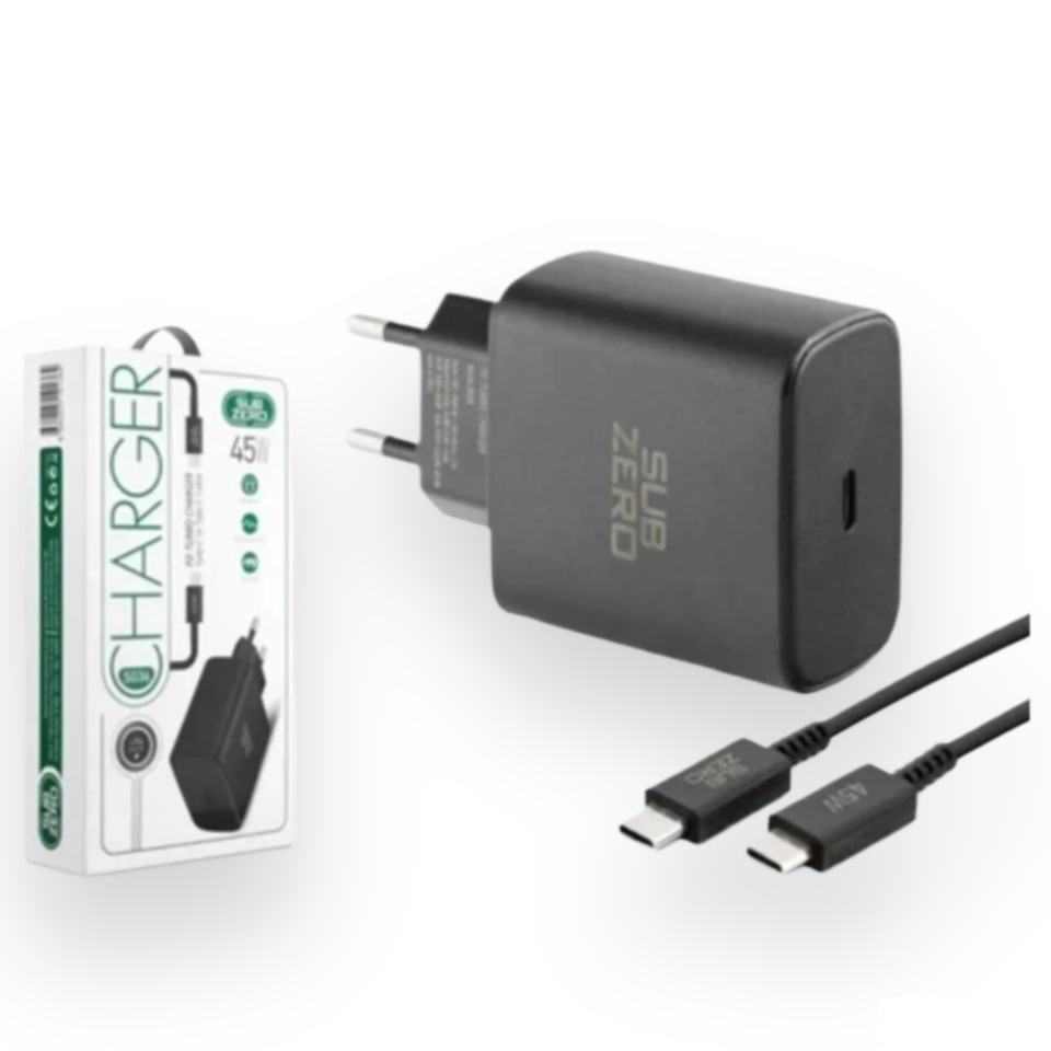 Subzero SG36 • 45W Type-C Hızlı Şarj Aleti (Samsung S Serisi Uyumlu)